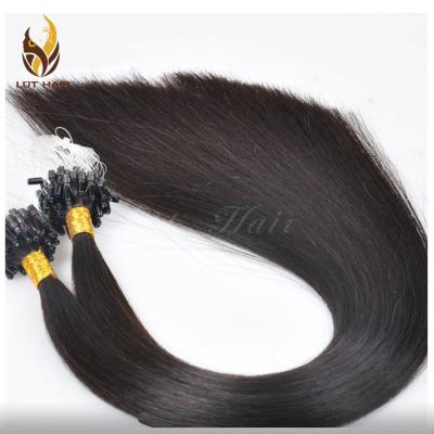 China Silky straight wave 2018 most popular remy hair cheap and hot sale 100% micro hair ring loop extension for sale