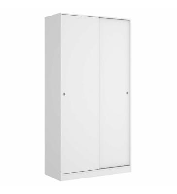 China Environmentally Friendly Wardrobe Bedroom Wardrobe Closet Bedroom Furniture 2 White Glossy Wooden Door for sale