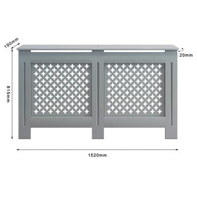 China 2021 Modern Decorative Gray Universal Commercial MDF Radiator Top Latching Cover for sale