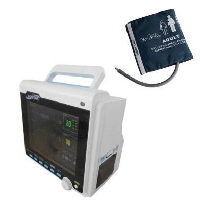 China Manufacturer Plastic Real Multiparameter Patient Monitor CONTEC CMS6000 ECG SpO2 NIBP RESP TEM ICU for sale