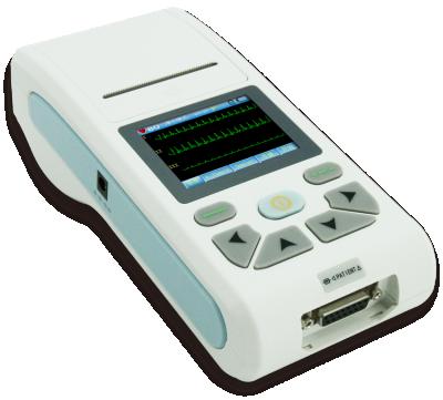 China CONTEC ECG90A Plastic Portable Electrocardiograph Three Channels ECG Machine for sale