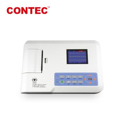 China 3Channel CONTEC EC300G ecg news automatic interpretation ECG/EKG machine 3 channels 12 advances for sale