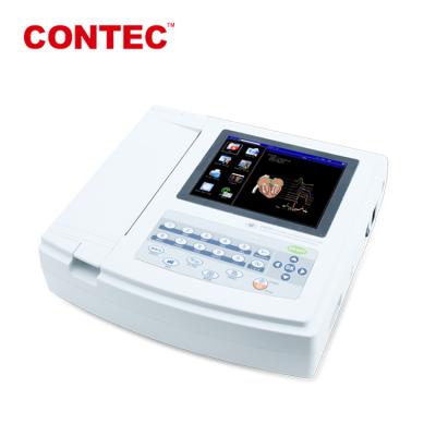 China Contec ecg1200 plastic electrocardiografo touch screen and function keys for sale