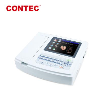 China china plastic echocardiography contec ecg 1200g high technology digital electrocardiograph machine for sale