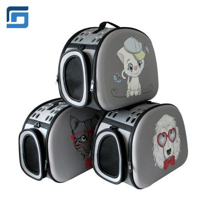 China Portable Safe PU Eva Cat Pet Carrier China Supplier Pet Carrier Foldable Foldable Travel Dog Carrier for sale