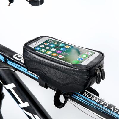 China By Your Demand Touch Screen Phone Bicycle Bag Waterproof Thoughtful Front Bike Handlebar Bag Cycling View (Pantone color is ok) for sale