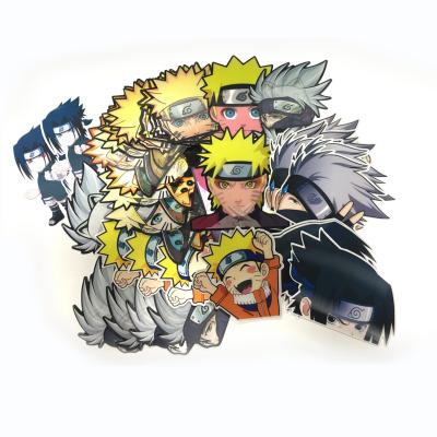 China 2022 New Arrival Cartoon Sticker Custom Die Cut Naruto Anime 3D Motion Waterproof Sticker for sale