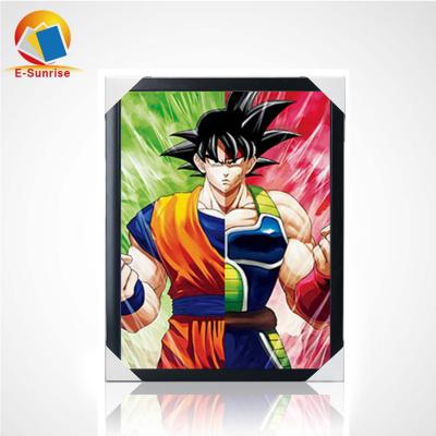 China Custom Deep 3d Effect Lenticular Anime Poster Printing Dragon Ball Poster Anime Poster for sale