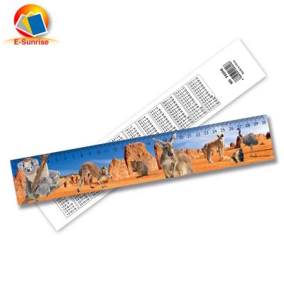 China Promotional Gift 3D Plastic Ruler Eco-friendly Custom Stationery 3d Lenticular Ruler for sale