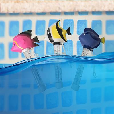 China Eco-friendly Floating Baby Swimming Pool Thermometer Cartoon Toy Water Thermometer For Swimming Pool Spas Aquarium Fish Tank for sale