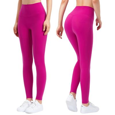 China 2021 New Breathable Bare-feeling Yoga Pants Women's Thick Tummy Control Slimming Crotchless Booty Yoga Gaiters for sale