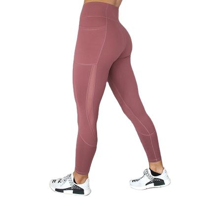 China Manufacturer Anti Static High Waist Yoga Pants Gaiters With Pocket Gym Fitness Tights for sale