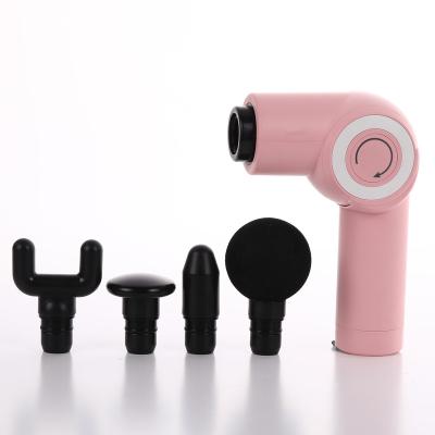 China OEM Portable Mini Body Massage Gun 6 Levels Speed ​​Wireless Carry Massager With Type-C Charging Port for sale