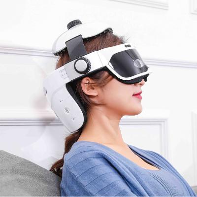 China Automatic Head Massager Helmet Push Button Head Massaging Robot Head Massaging Tool ABS Heating for sale