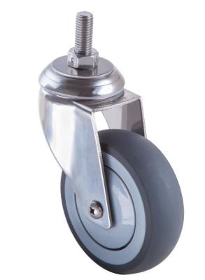 China Grey SUS304 Stainless Steel Caster Wheels With 5