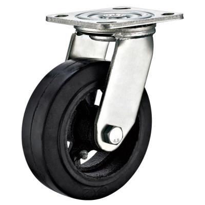 China Load Case Heavy Duty Swivel Caster Wheels / Heavy Duty Rubber Casters 6