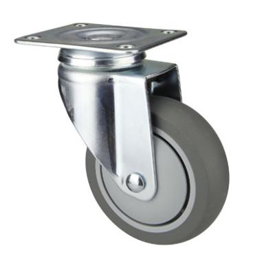 China Top Plate Hospital Bed Casters , Medical 5 Inch Swivel Caster Wheels for sale