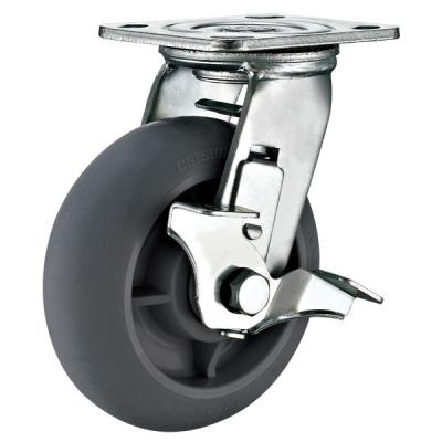 China Rubber Heavy Duty Industrial Caster Wheels , Food Service Equipment Casters 5