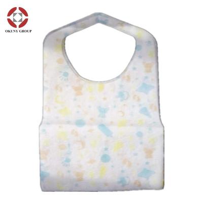 中国 3 Ply Waterproof Disposable Dental Apron Adult Tattoo non woven Bib 販売のため