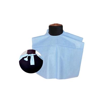 中国 Custom And Cheap Adult Bibs Sanitary Portable Hairsalon Aprons Clean Paper+PE Film 販売のため