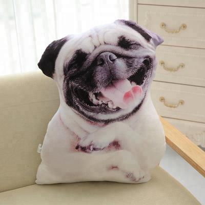 China Neck 3d Dog Rests Auto Headrest Cat Head Cushion Inner Car Seat Pillow Neck Lovely for sale