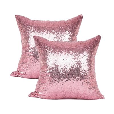 China New Series Solid Color Non-toxic Luxury Silver Decorative Sparkling Sequin Comfortable Satin Tile Blanket Cushion for sale