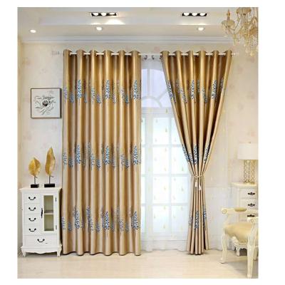 China Full Light Shading 2020 New Nordic Luxury Silk Satin Shade Curtain Fabric for sale