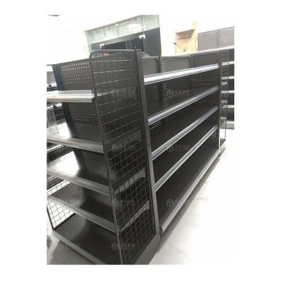 China Meicheng Retail Snack Shop Gondola Island Wall Rack Display Rack Single/Double Sided Grocery Shelves for sale