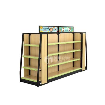 China Meicheng Color Non-prescription Drugs Pharmacy Pharmacy Medicine Single Sided/Double Sided Custom Wooden Medical Display Rack for sale