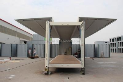 China Transport.storage 40ft hc side flight open storage container for sale