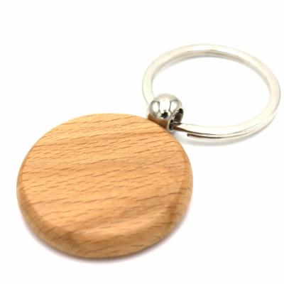 China New Promotional Personalized Gift Laser Engrave Logo Keychain Custom Logo Wood Key Chain for sale