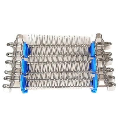 China Fire Stainless Steel Wire Spiral Mesh Conveyor Belt For Freezing Food Industry for sale