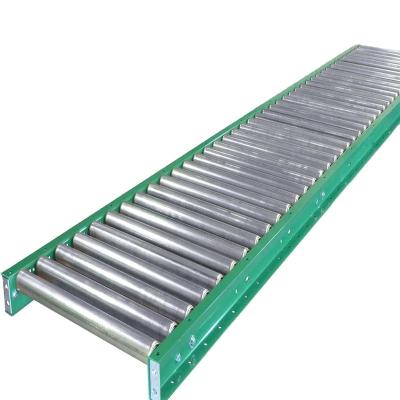 China Oil Maker Heavy Duty Gravity Roller Wire Mesh Conveyor Belt System Without Power for sale