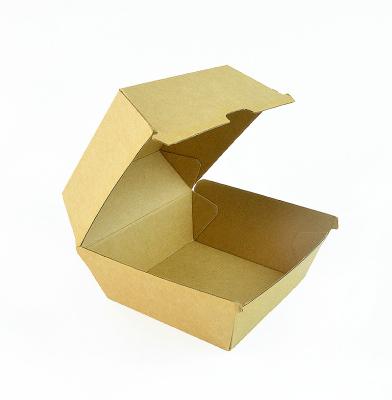 China Disposable Square Hamburger Box Take Away Packaging for sale