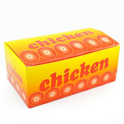 China Disposable carton or printed corrugated box used to pack Fried Chicken Potato Chips Chicken box for sale