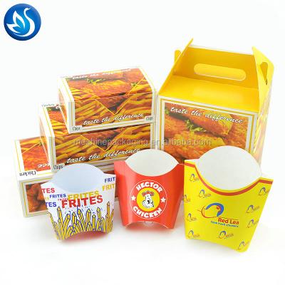 China Disposable Customized Size Food Packaging Fried Chicken Box Take Away Containers Disposable Boxes Cardboard for sale