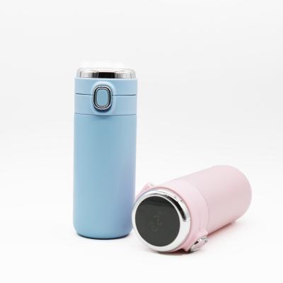 China Smart PORTABLE 300ml Will Remind You To Drink Water Double Wall Stainless Steel Temperature Display Bottle for sale