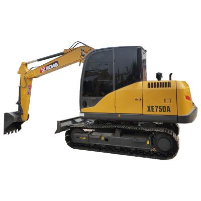 China Hot Sale XCMG XE75 Crawler Excavator Hot Sale Used Power Price Earth Moving Machinery Cheap Original Used XCMG XE75DA Crawler Excavator for sale