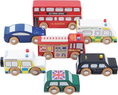 China Toy Iconic Wooden London Themed Electronic Toy Car Play Set - place 7 pieces play vehicle role play toys for sale