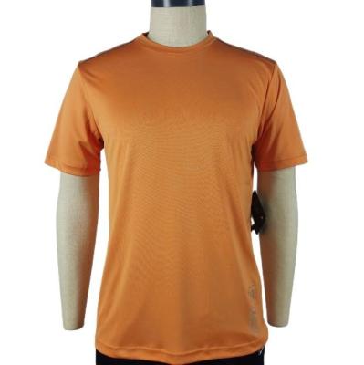 China AM-017 QUICK DRY 100% reuse polyester contrast constructure insert men's sportstyle crewneck tee for sale