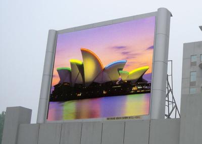 China Wasserdichte Großleinwand im Freien geführte Fernseh-HD geführte Anzeige mit Pixel-Neigung 10mm RGB zu verkaufen