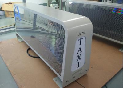 China Outdoor Bright Taxi Top LED Display Roof Signs For Cars With Double Side Screen for sale