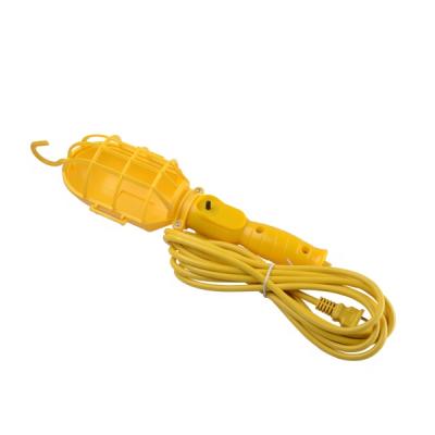 China Residential / Automotive Plastic DE0607 Incandescent Light Work / Metal Guard And Single Outlet for sale