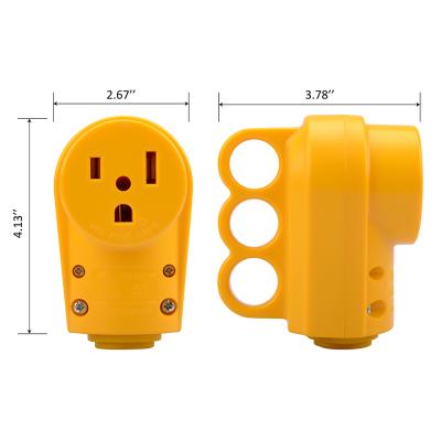 China 577 NEMA 6-50R Residential/General Purpose Receptacle 250 Volt 50 Amp Female Welder Replacement Receptacle 6-50R Plug for sale