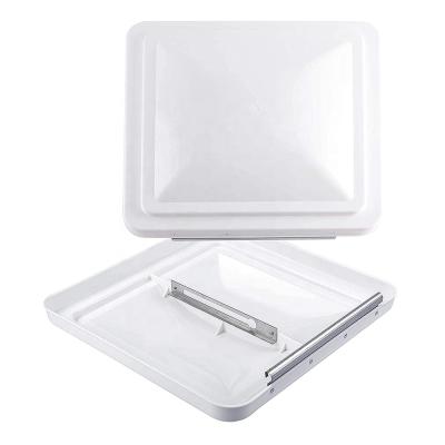 China PP 601 RV Roof Duct Cover 14 Inch Universal Duct Cover Replacement White (2 Packs) for sale