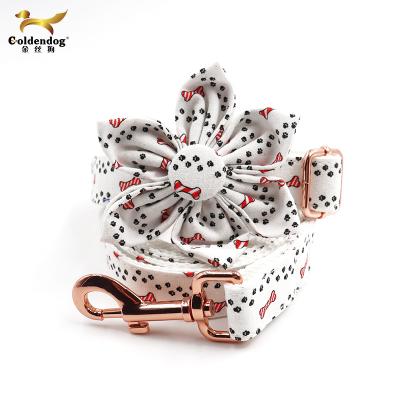 China Factory Direct Selling Personalized Custom Design Dog Bow Tie Bandana Pet Collar Flower for sale