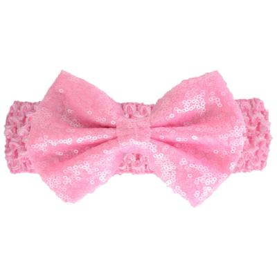 China Hot Baby Kids Girls Toddler Bowknot Hair Band Wrap Accessories Headwear Headwear Set For Cute Baby Big Bow for sale