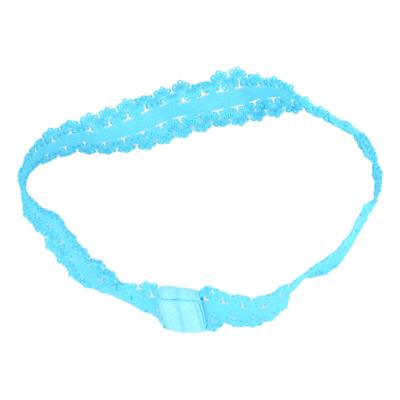 China 2cm Solid Elastic Hair Band Belt Hot Handmade Boutique For Kids Headwear Hair Accessories for sale