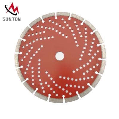 China Sharepest Cutting No Chip Holes Body Segmented 9 Inch 230mm Granite Concrete Cutting Disc Saw Blade Cold Pressed Danyang Diamond for sale