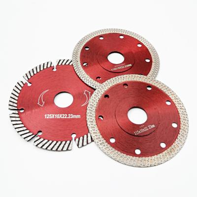 China Sharepest Cutting No Chip UK Market Segmented Turbo Dry Tiles Cut Diamond Saw Blade Hot Pressed 4.5